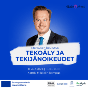 Tekoäly ja tekijänoikeudet -ajankohtaisia kysymyksiä