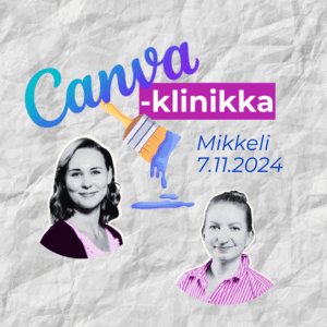 Canva-klinikka Mikkeli, 45 min / yritys